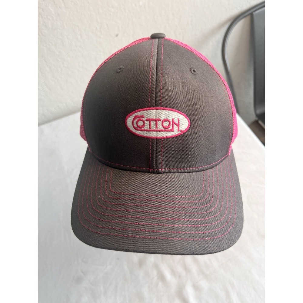 Cotton RICHARDSON 112 Trucker Hat Snapback Cap One‎ Size Pink Gray Mesh